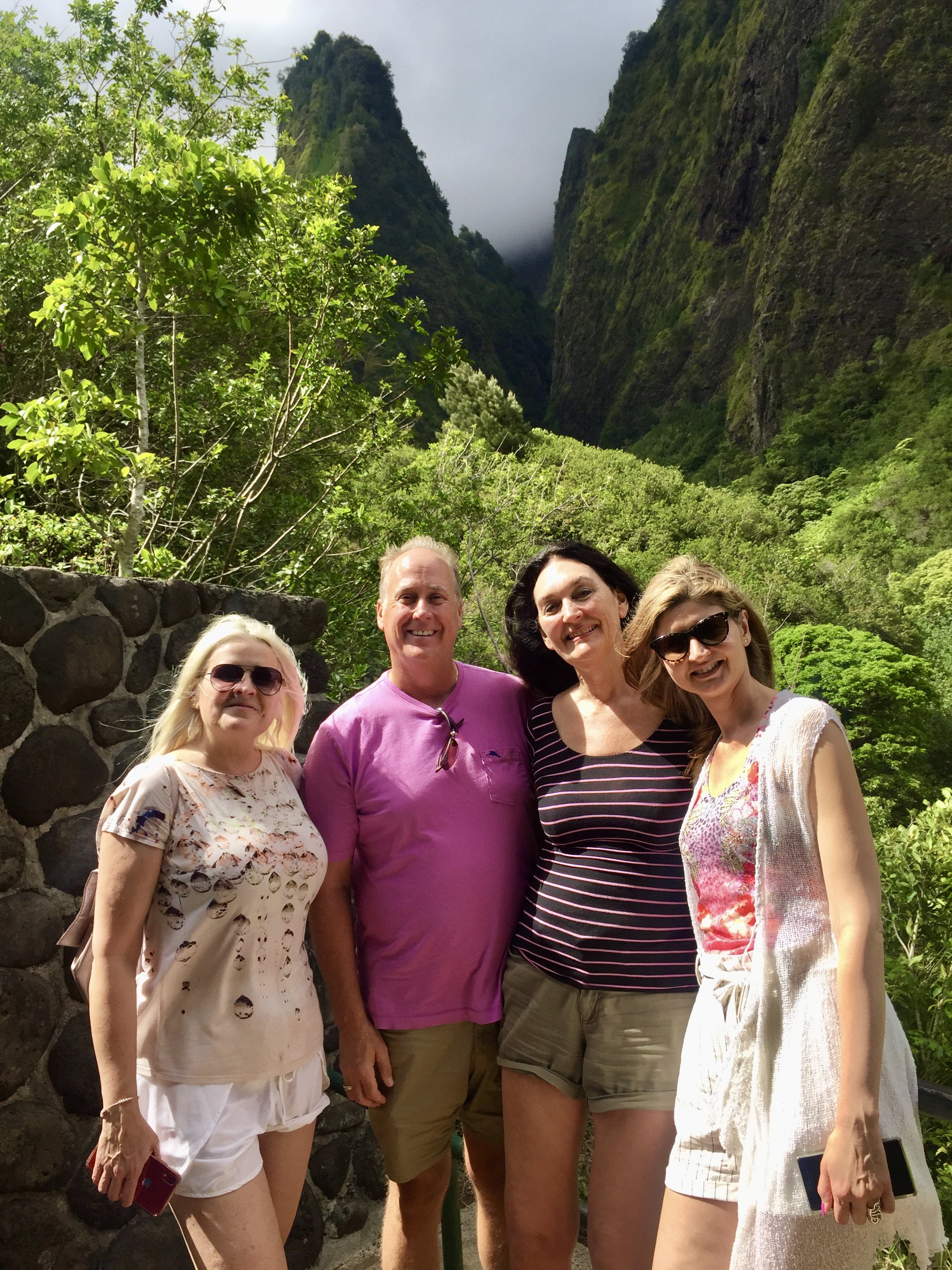 Part of group in Iao Valley