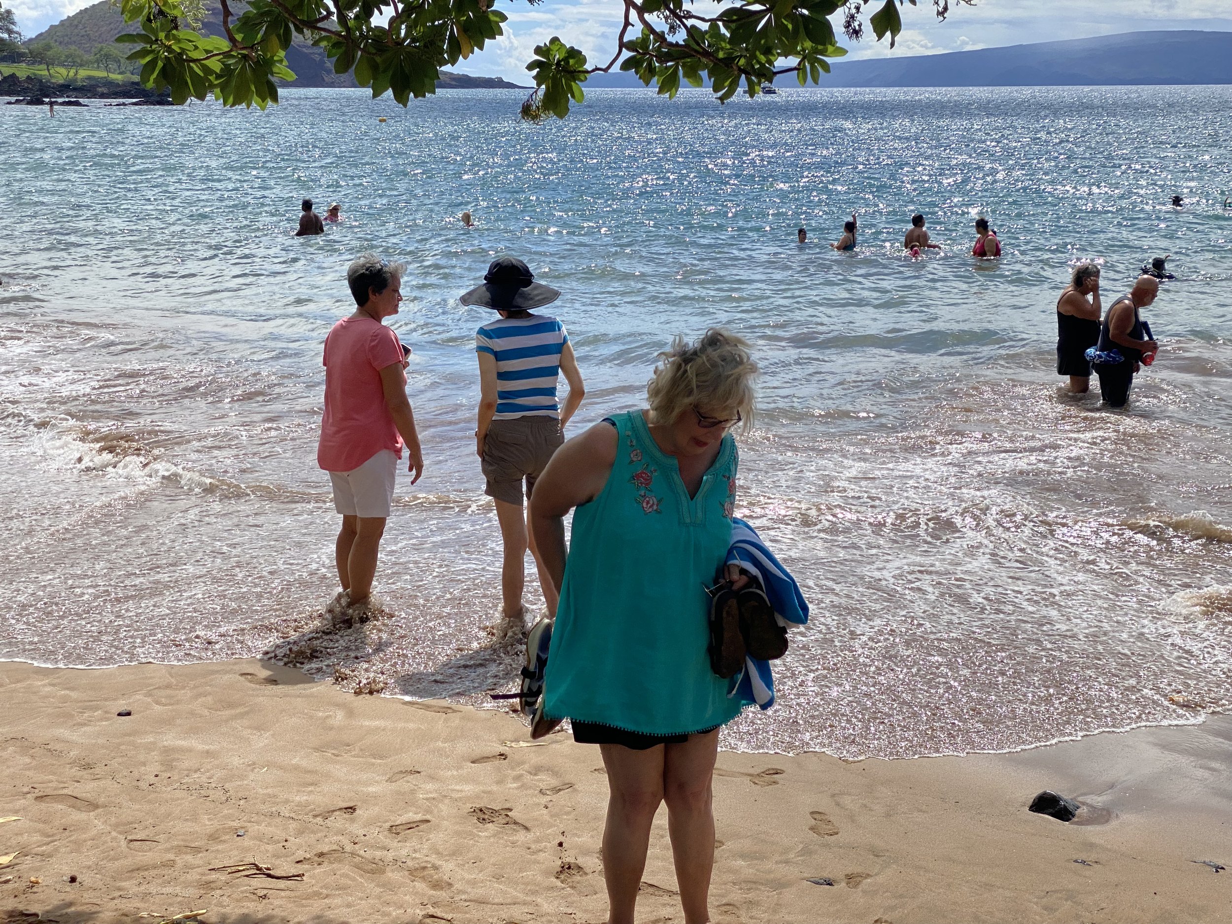 Taking the group to Mekena Landing