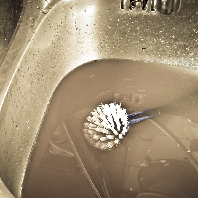 A clogged garbage disposal is an unfortunate event