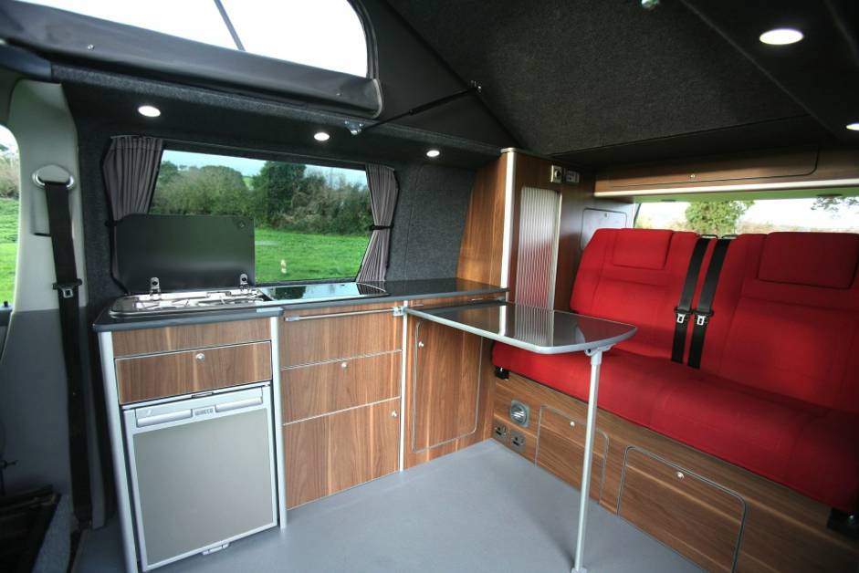 A fairly standard T5 layout with rock n' roll bed