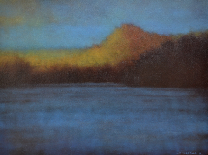   Lake Shore Morning -  30 x 40 - Oil on Canvas  -&nbsp;  Principle Gallery  