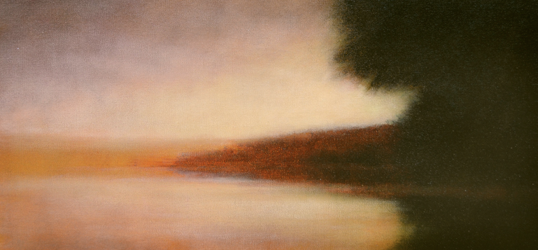   Golden Pond -  12 x 24 - Oil on Canvas -&nbsp; Principle Gallery  