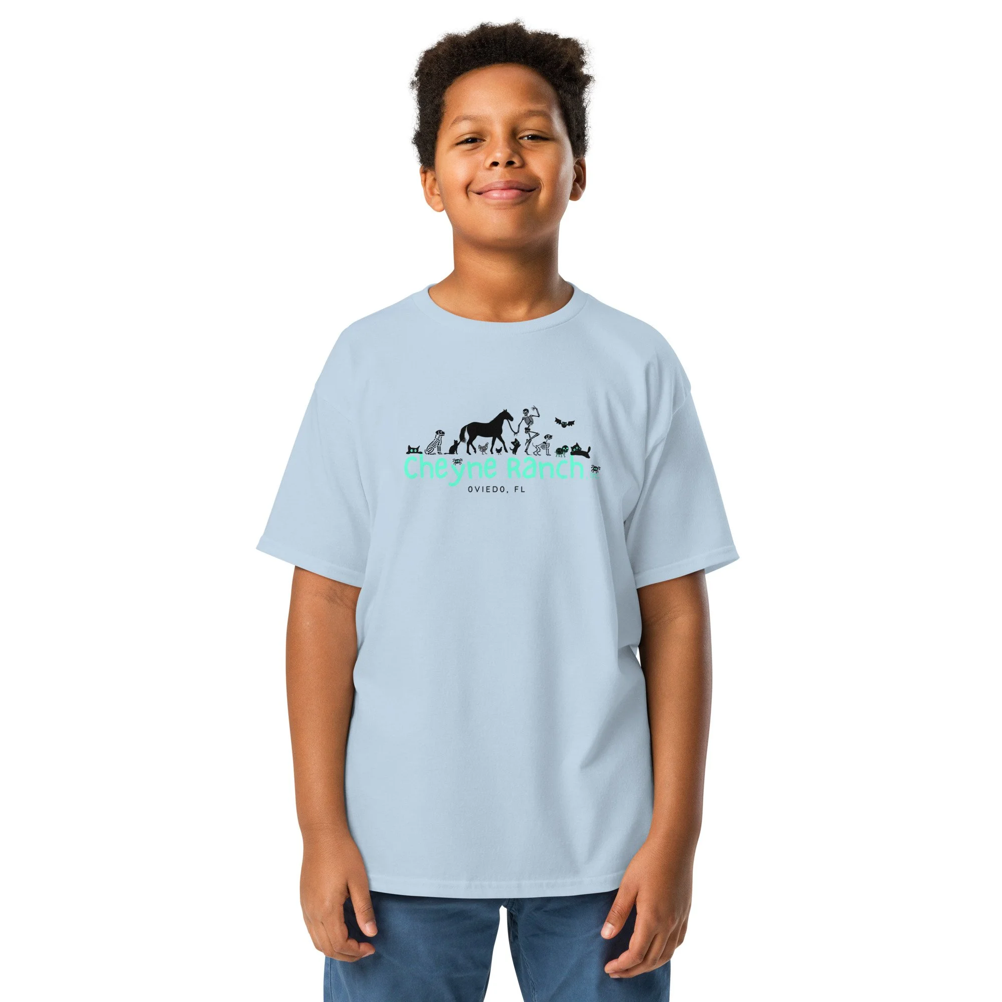 Halloween Logo - Light Color - Youth - Short-Sleeve T-Shirt