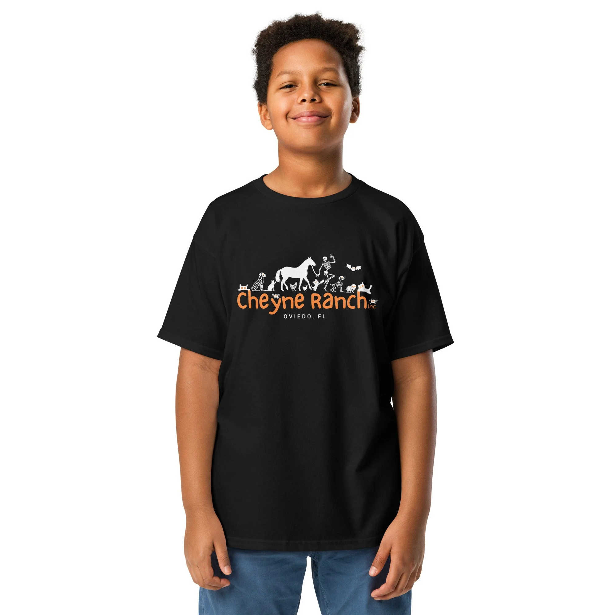 Halloween Logo - Dark Color - Youth - Short-Sleeve T-Shirt