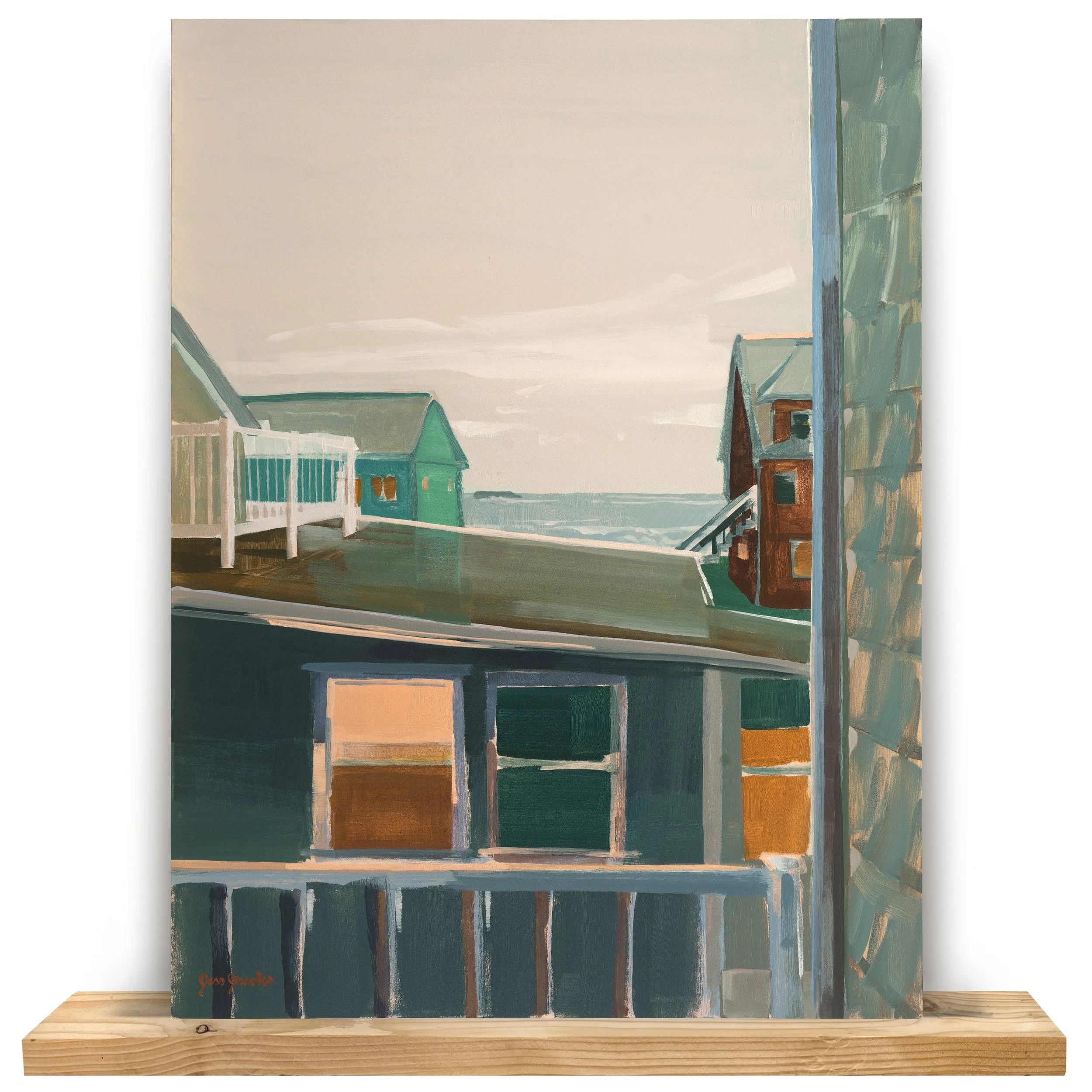 "Porches, 2" 18x24" Original Painting