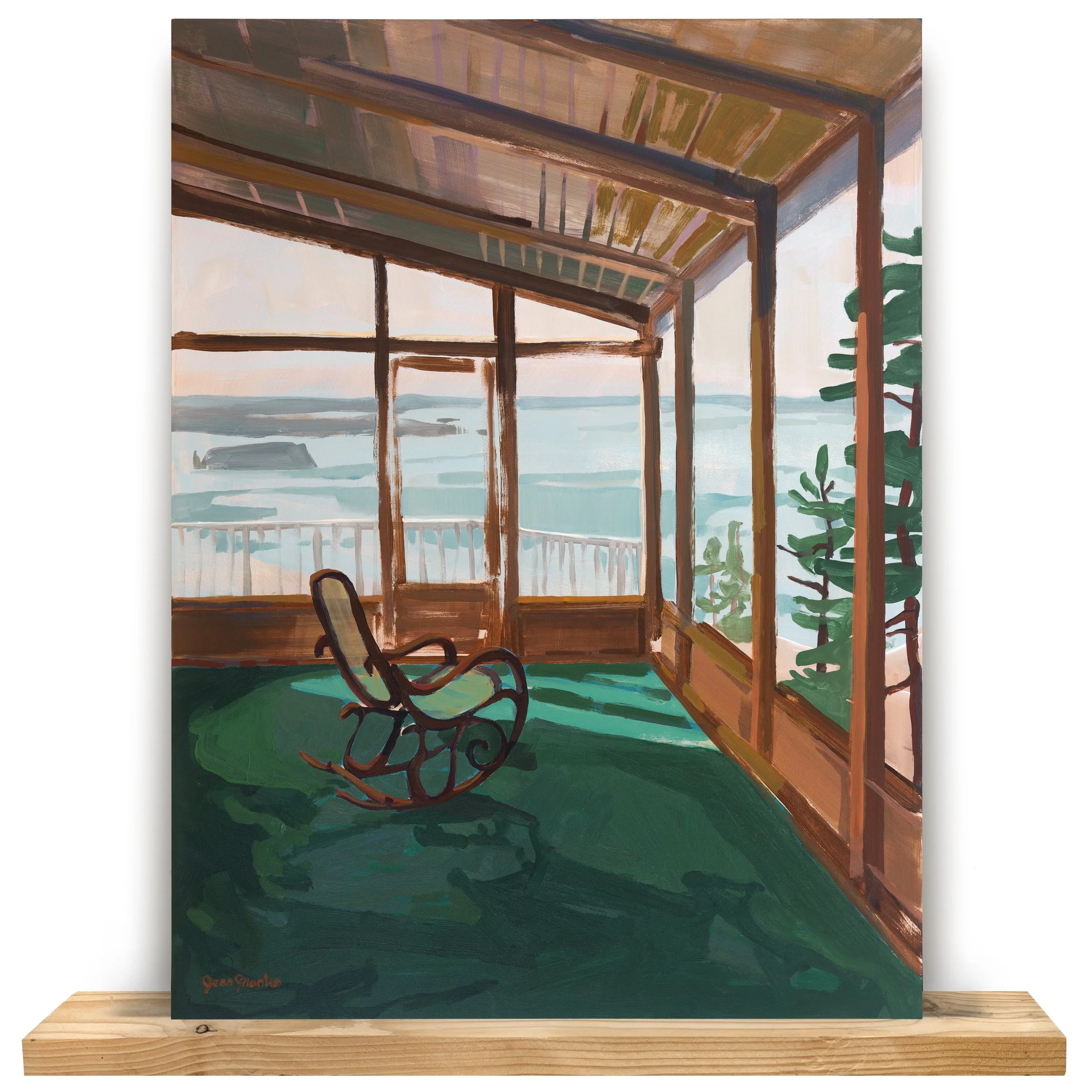 "Porches, 1" 18x24" Original Painting