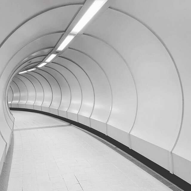 Love this tunnel. Yes I know it&rsquo;s kinda silly to love a tunnel but it connects the bus stop to my office building so is a practical short cut that makes the walk more pleasant AND I love the curves and the artistry of the construction the most.