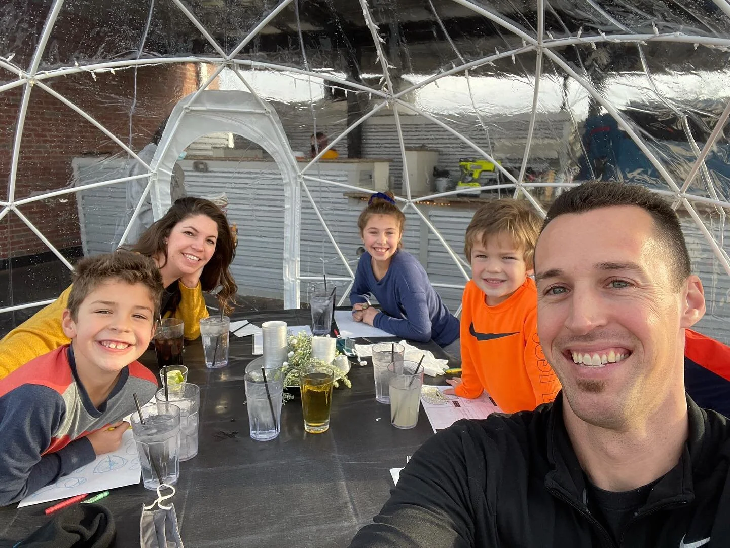 Fun afternoon in an igloo overlooking downtown Brighton with my favorite people. 

Well done @thepoundbarandgrill for an amazing outdoor dining experience! #supportlocal