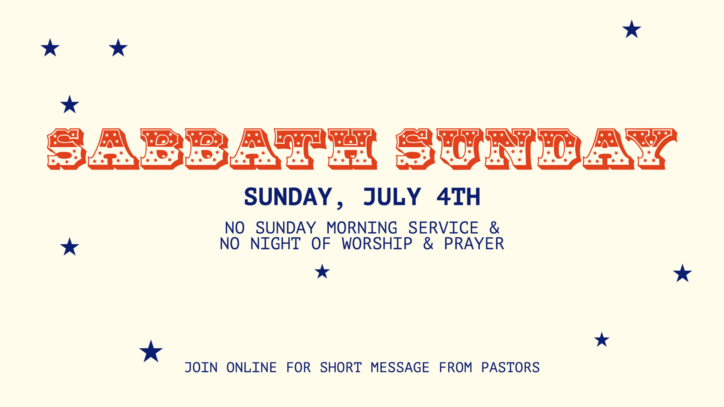 Sabbath Sunday- Enjoy &amp; Rest