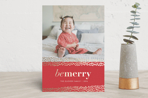 Gilded Flurries foil pressed photo card