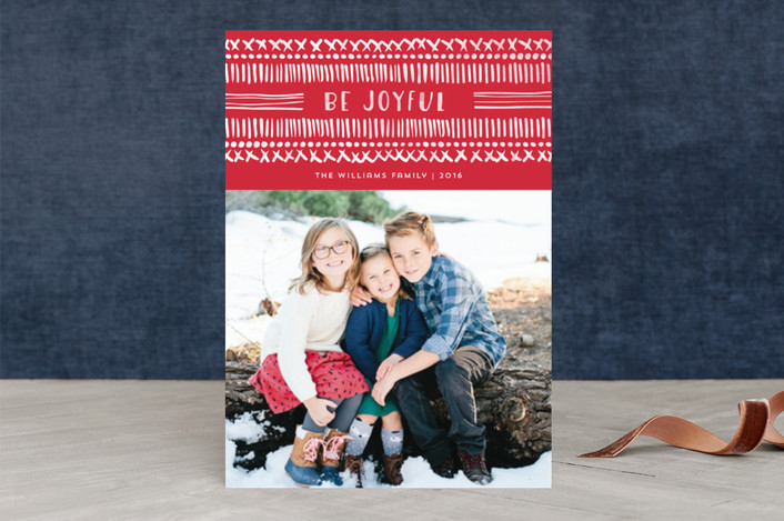 Dot and Dash holiday photo card