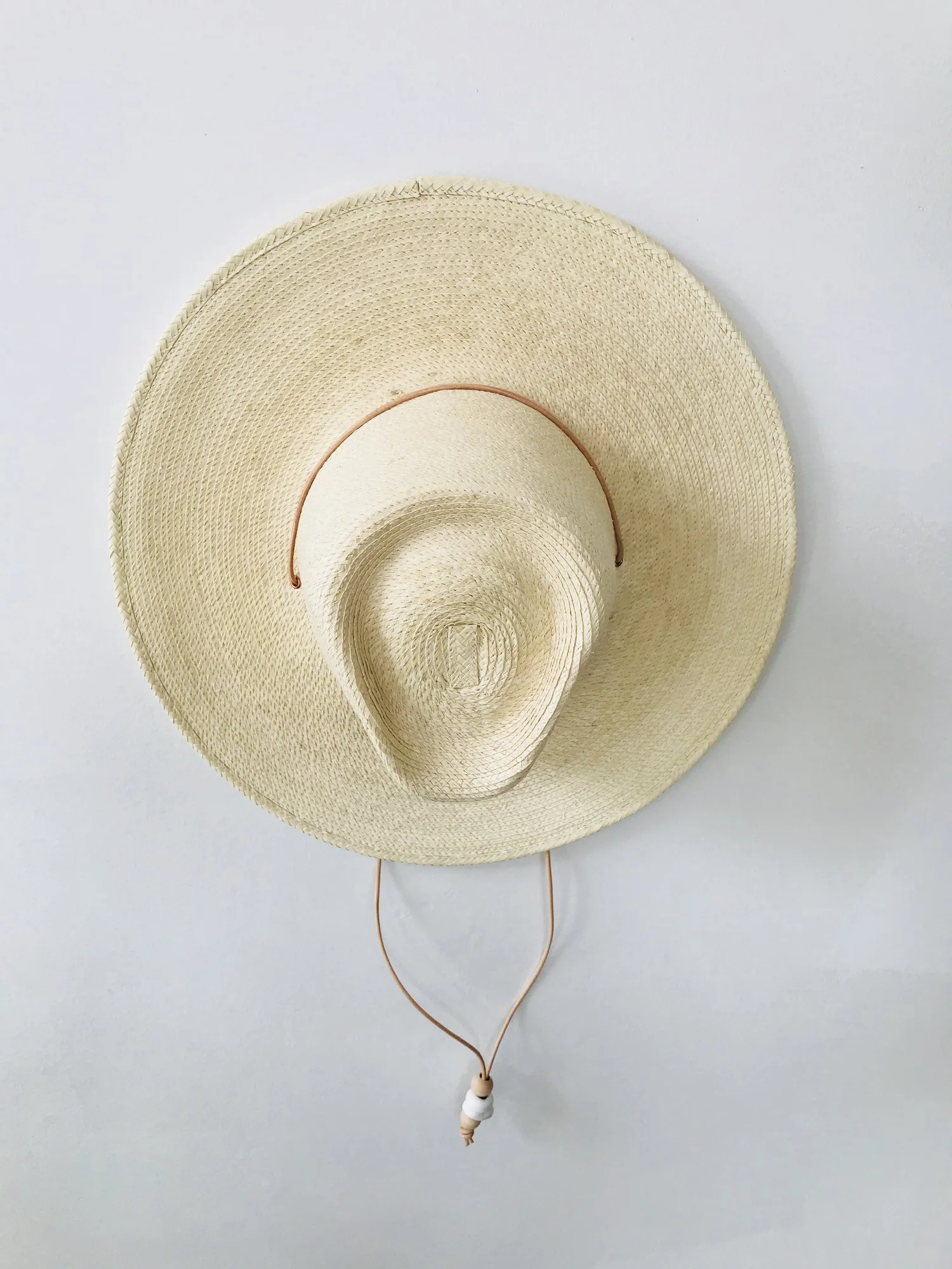 Unisex The Golden West Made in Mexico Wide-Brim Straw Sun Hat - Natural MexART Cowboy Straw Hat, Wide Brim, Handmade, 100% Mexican  main image 4