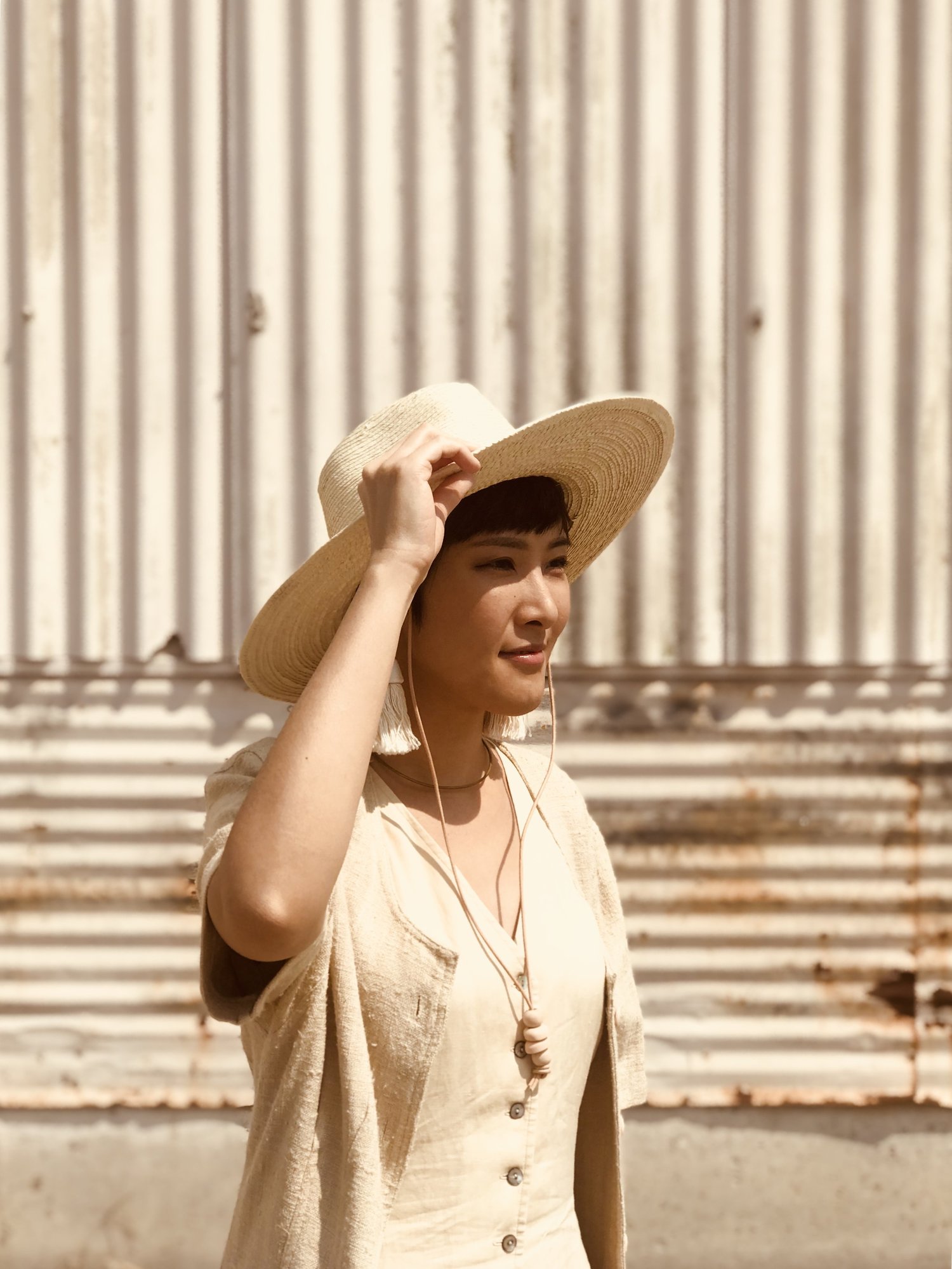 West Perro Little Desert Sun Hat - Natural Palm - Size 52 (6 1/2) Desert Sun Hat - Natural Guatemalan Palm — West Perro main image 3