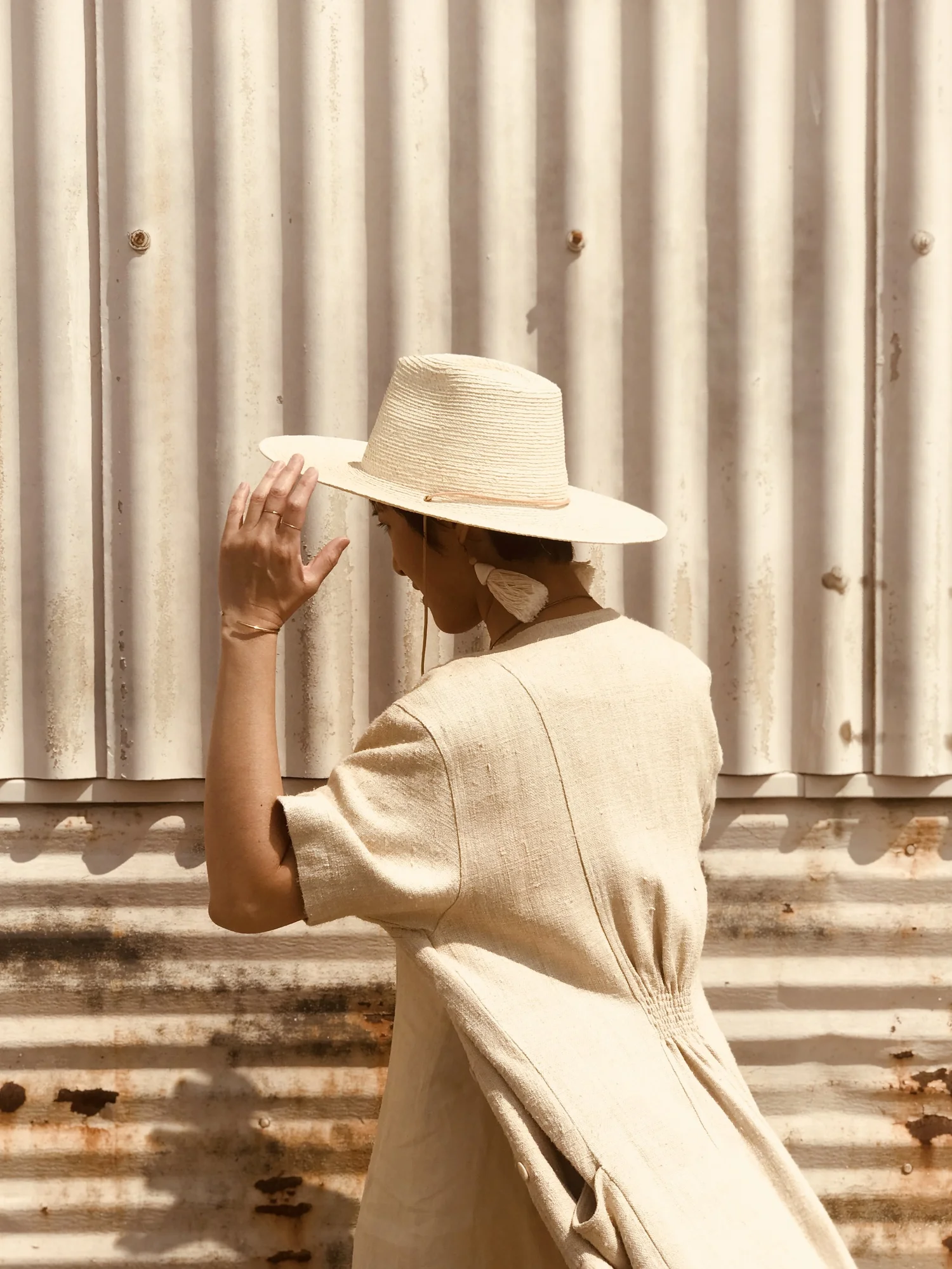 Desert Sun Hat - Natural Guatemalan Palm — West Perro
