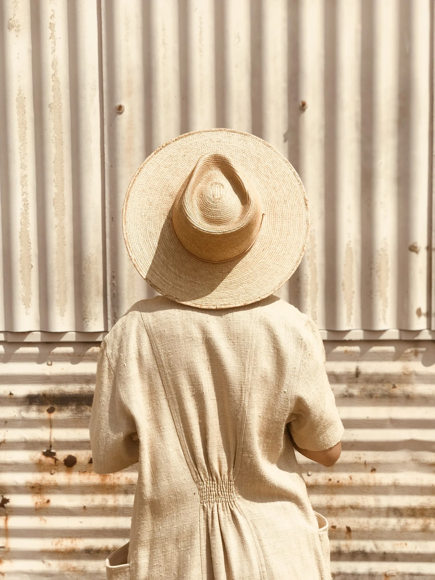 Desert Sun Hat - Golden Guatemalan Palm — West Perro