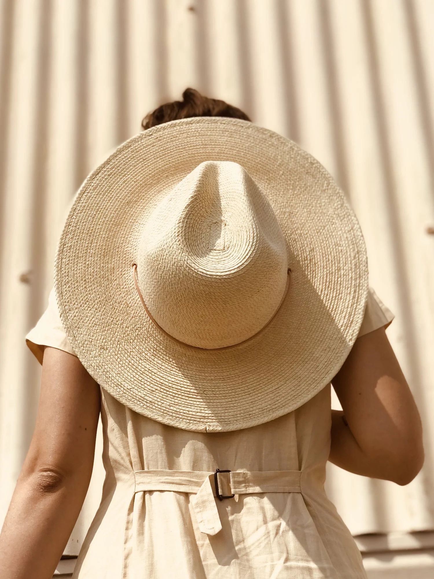 West Perro Little Desert Sun Hat - Natural Palm - Size 52 (6 1/2) Desert Sun Hat - Natural Guatemalan Palm — West Perro main image 2