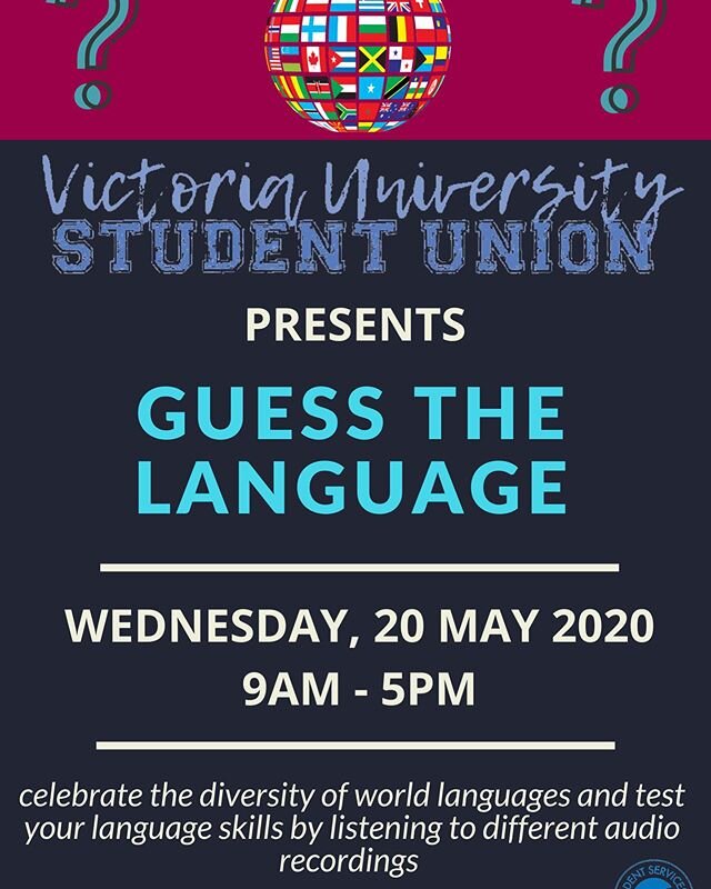 Hey everyone, 
We have got an exciting and a great opportunity for you 😀. Celebrate the diversity of world languages and test your language skills by listening to different audio recordings by participating in 'Guess the Language' Competition on Wed