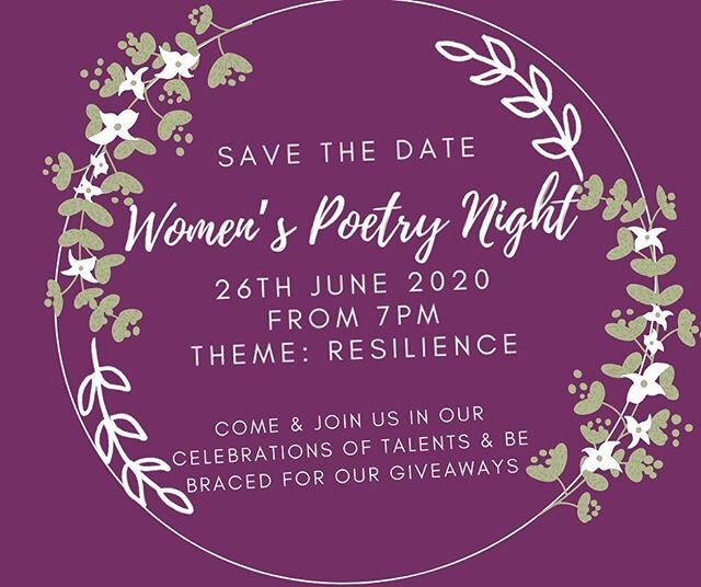 It&rsquo;s finally happening!! The first ever Women&rsquo;s Poetry Night organised by the Women&rsquo;s Officers of VUSU will be held on the 26th June 2020. The theme is Resilience but it is open, so you are free to express yourselves with any other 
