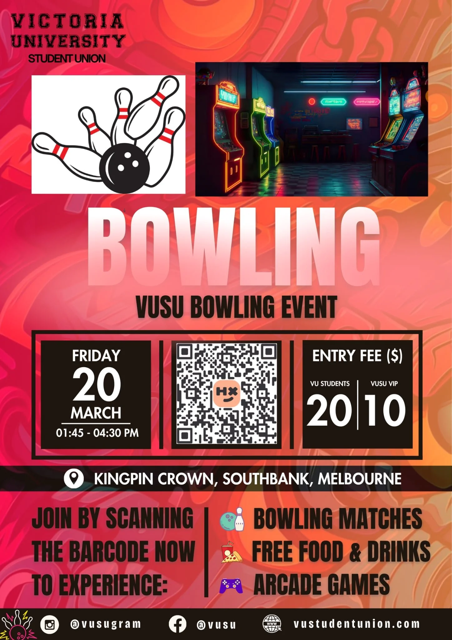VUSU Bowling Event 2026