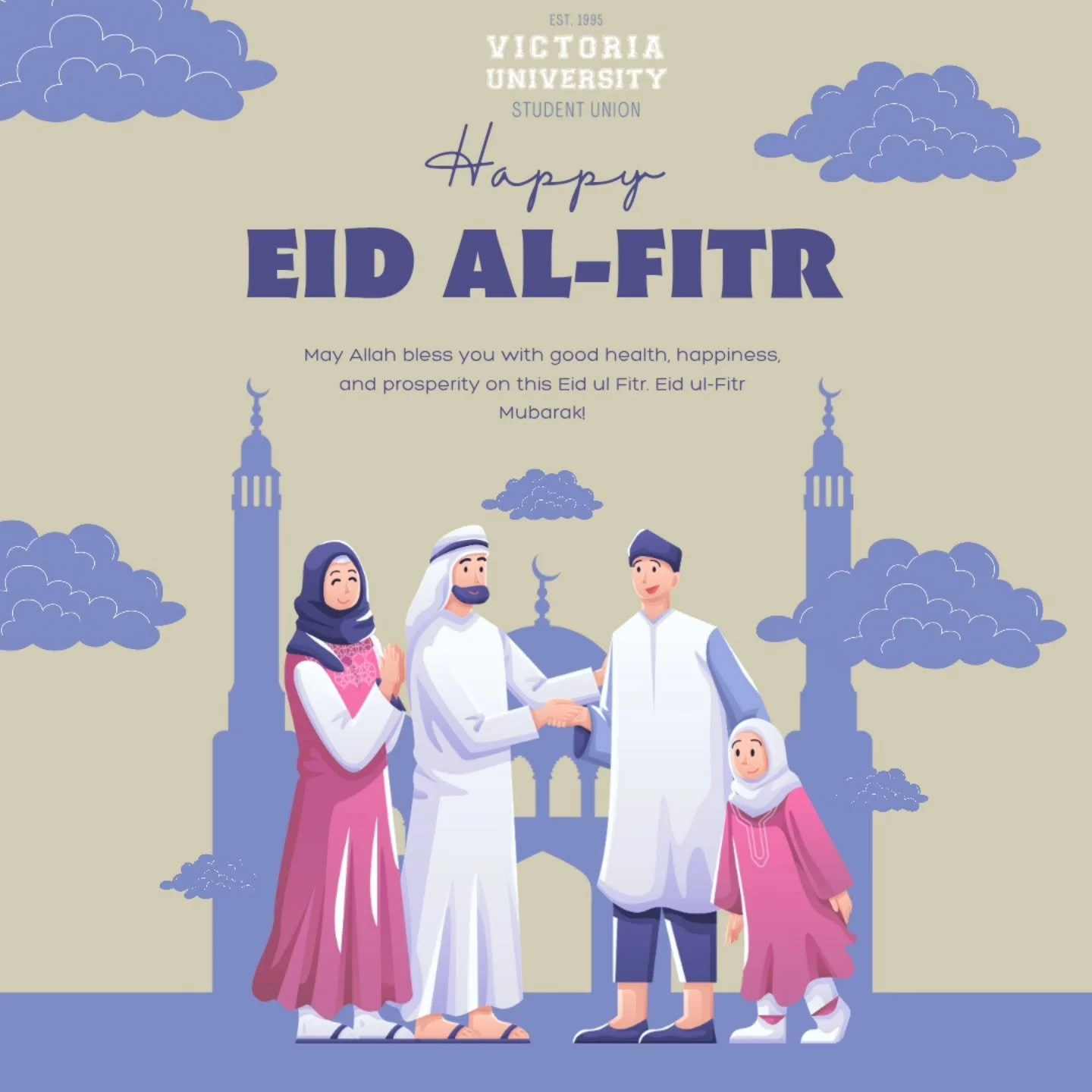 🌙✨ Eid Mubarak!

May this Eid bring peace to your heart, joy to your home, and blessings to your journey ahead 🤍

#EidMubarak #Blessings #VUCommunity #eidulfitr #vusu