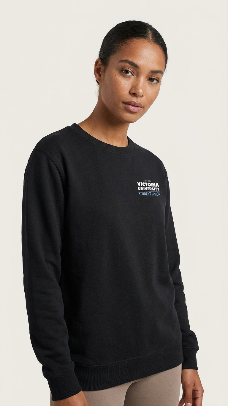 vusu_black_crewneck_model_studio.png