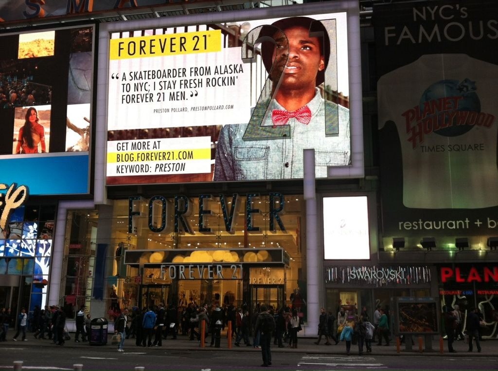 Forever 21 Billboard Times Sqaure NYC