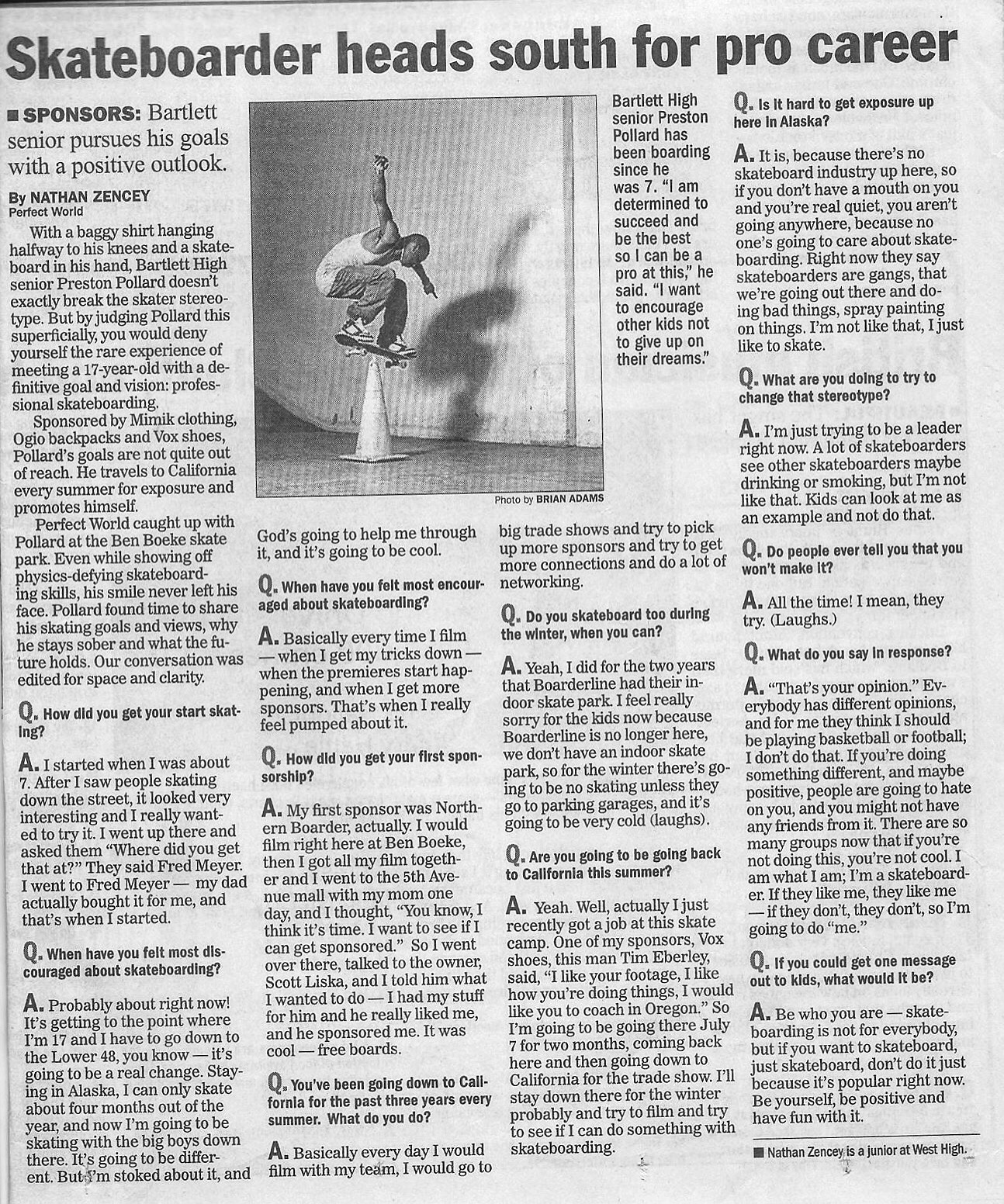 Anchorage Daily News article 