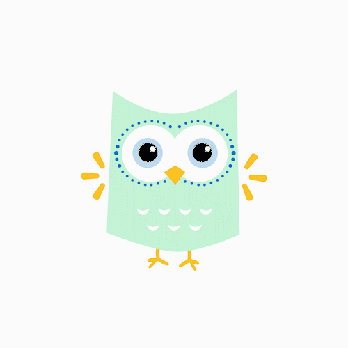 waving owl illustration