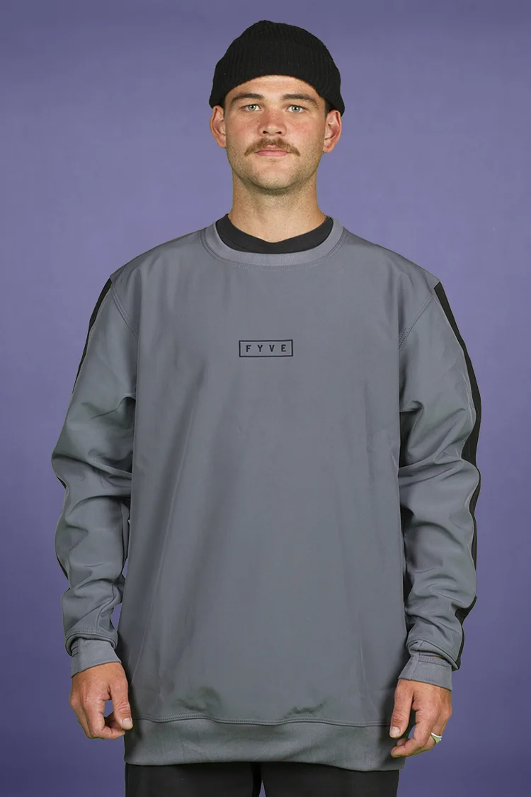 GREY - Water Proof Crew Neck — FYVE MFG