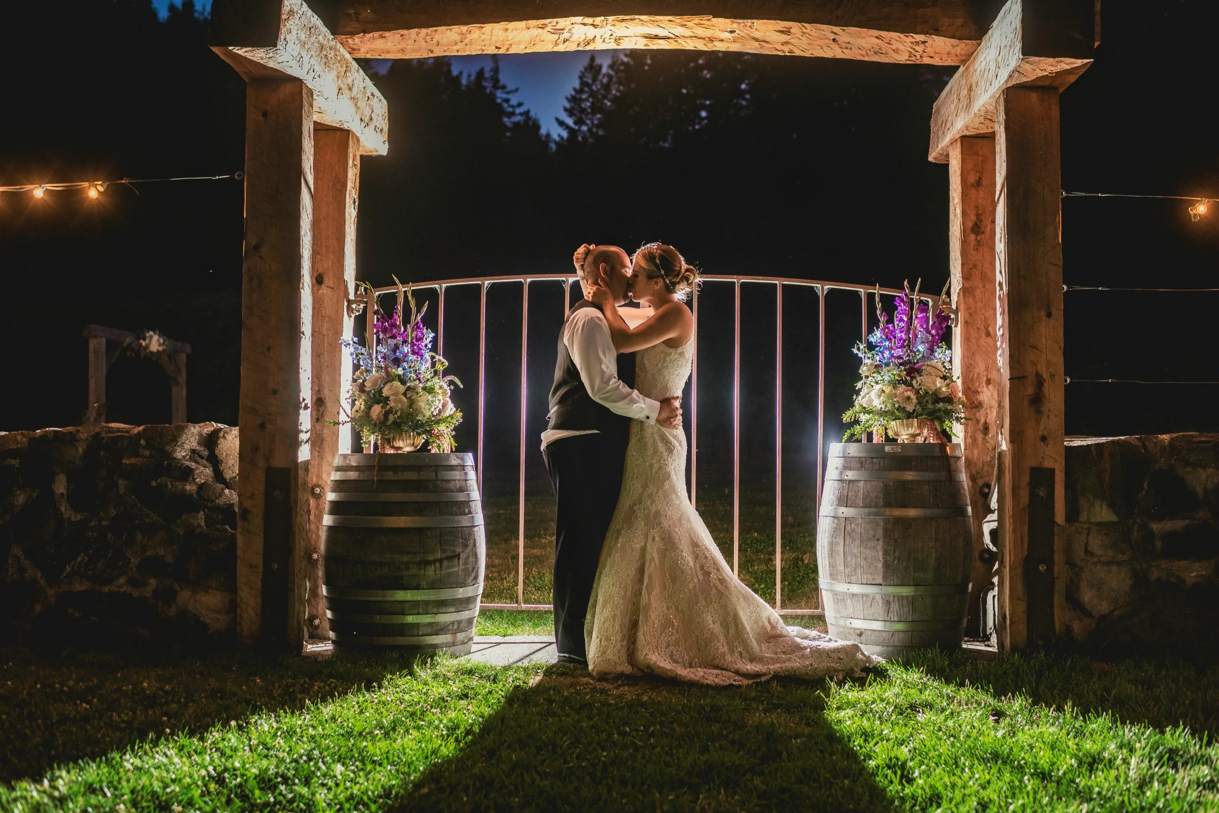 Meras magical wedding at Rosina Vineyards.
