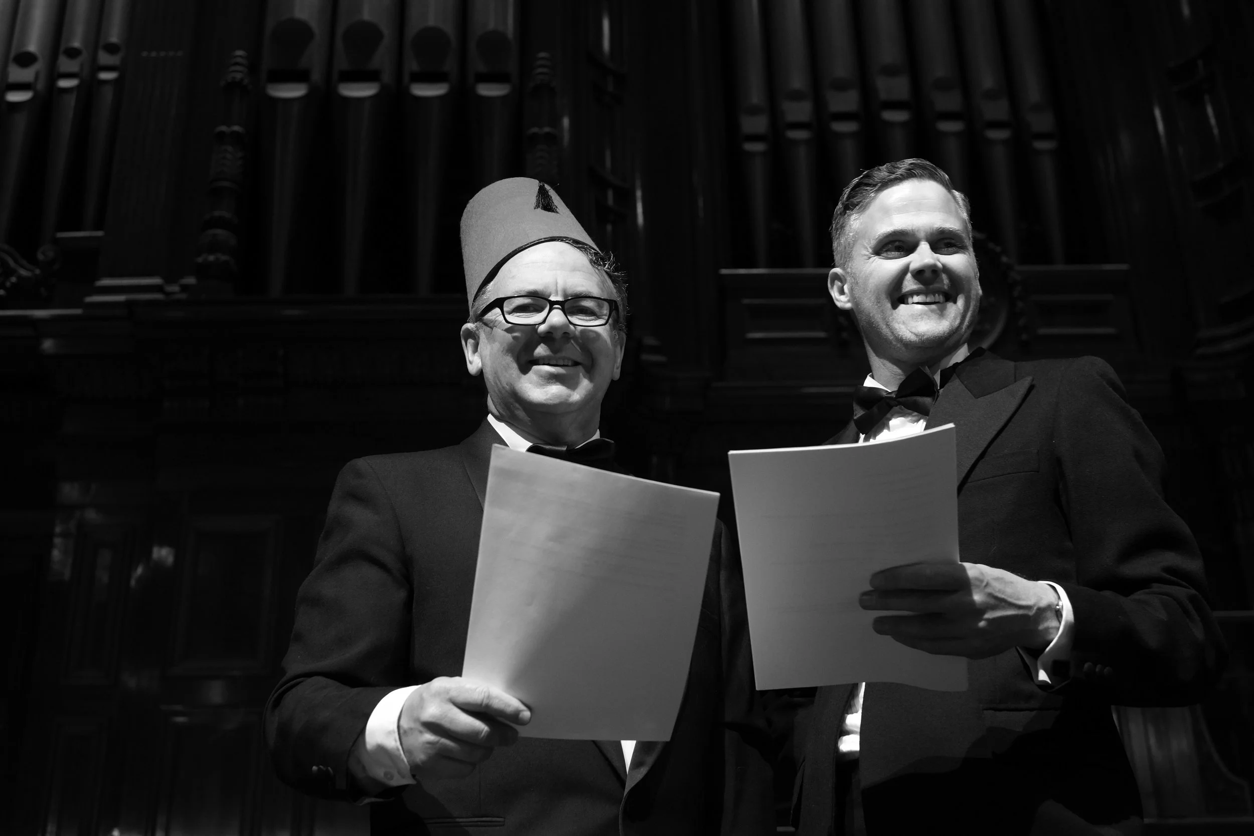Michael Veitch & Simon Oats performed Mystery in the Air in the Melbourne Town Hall Oct 2016