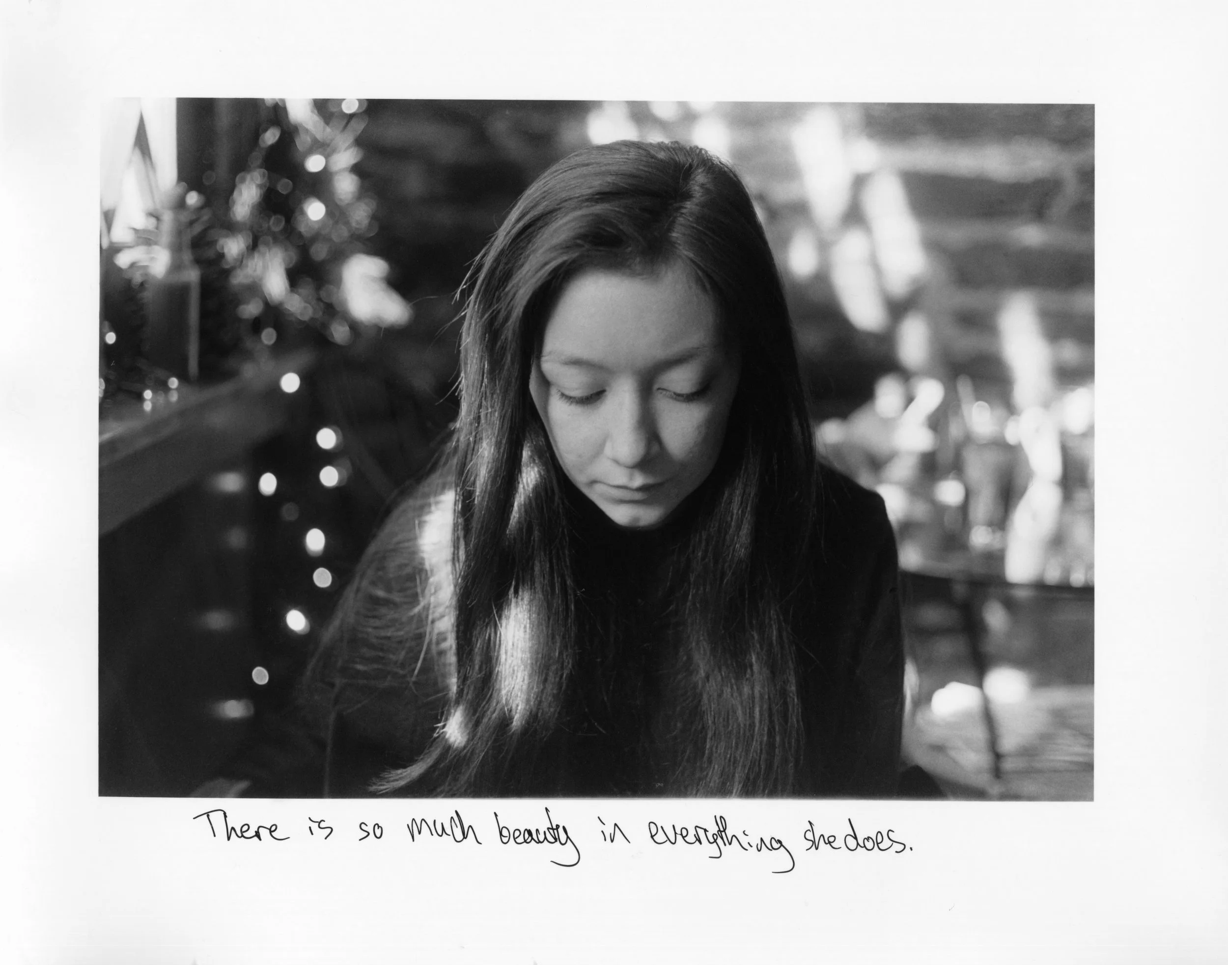There is so much beauty in everything she does.