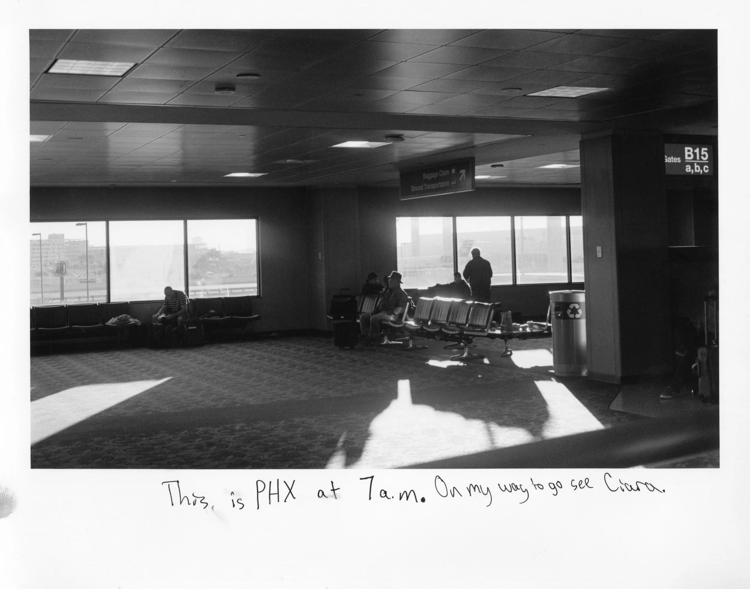 This is PHX at 7a.m. On my way to go see Ciara.