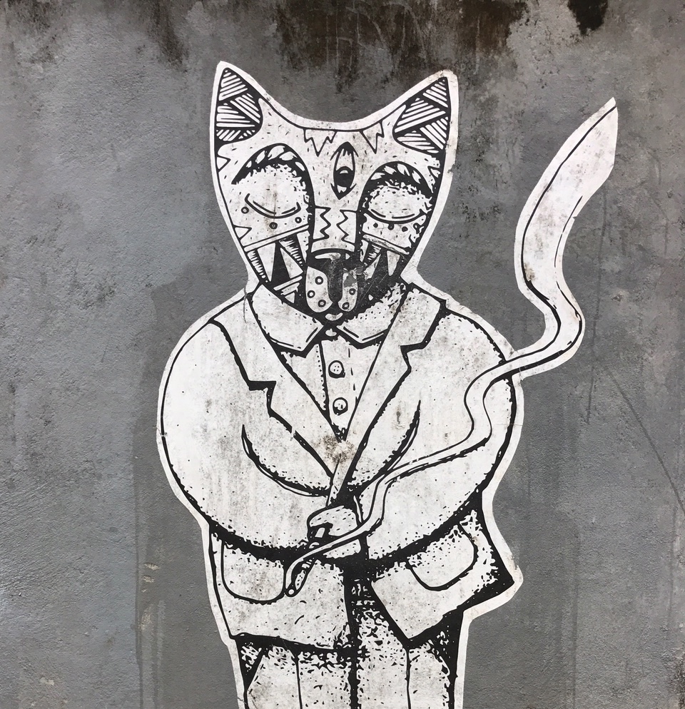 Distinguished Cat Graffiti Canggu Bali Classy.jpg