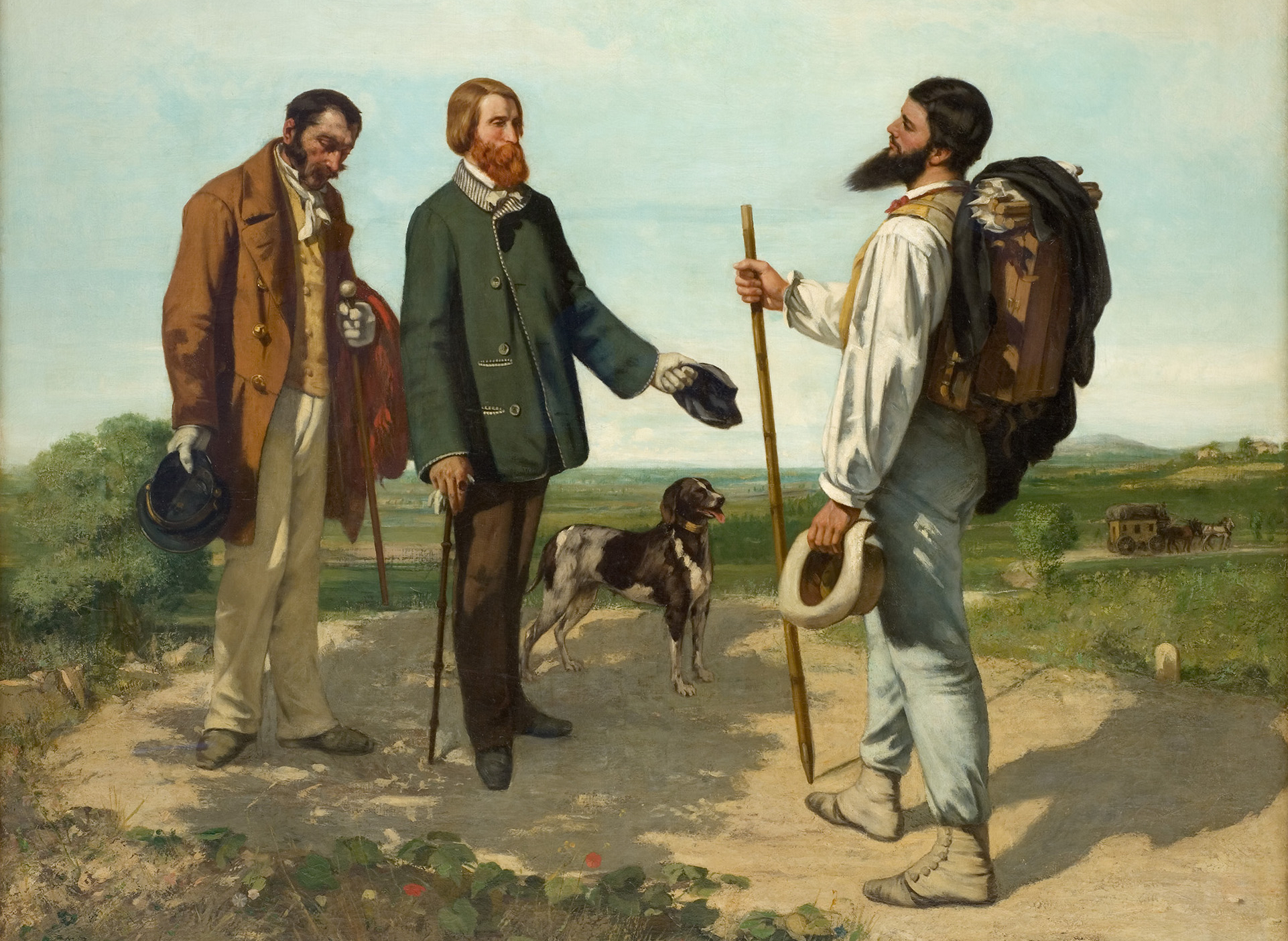Gustave Courbet - Bonjour Monsieur Courbet - Musée Fabre 1854
