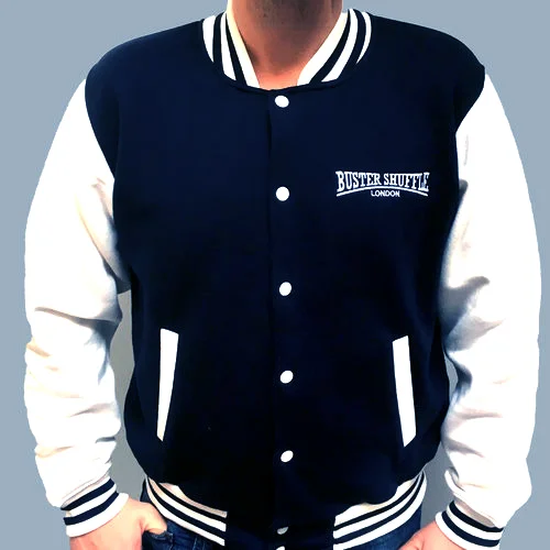 navy blue baseball jacket