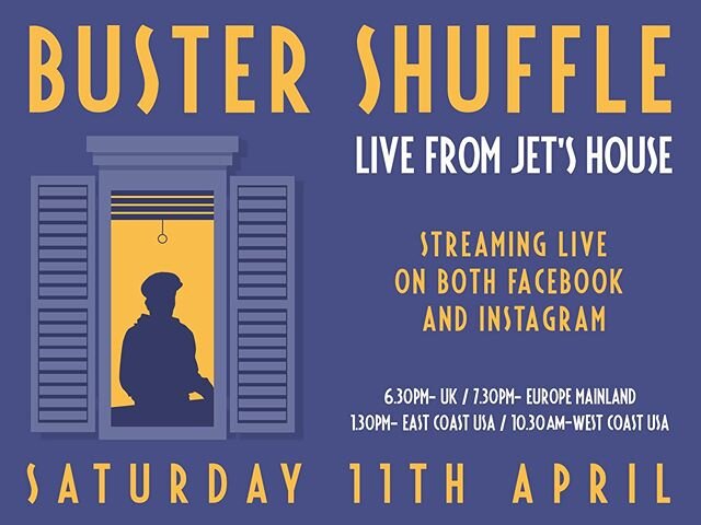 This Saturday 11th April Jet will be playing a live set from his lounge in London Town to you in your lounge wherever you are!

There are 4 albums worth of songs to choose from so let us know in the comments section what you want to hear him play.

I