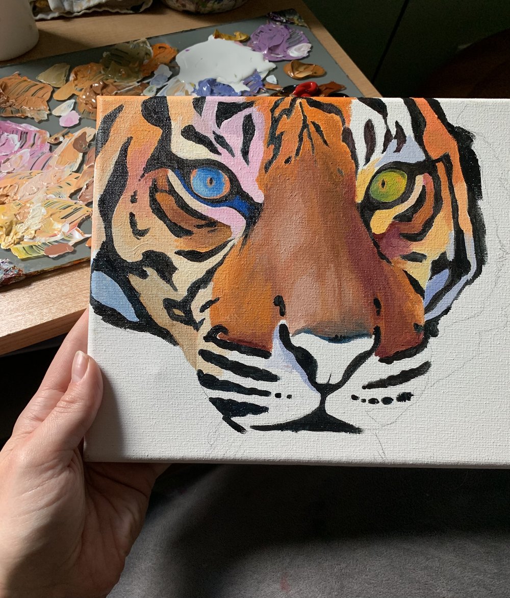 270 | 365-Days of Color: Siberian Tiger Face — Lauren Elizabeth Animal Art 270 | 365-Days of Color: Siberian Tiger Face — Lauren Elizabeth Animal Art