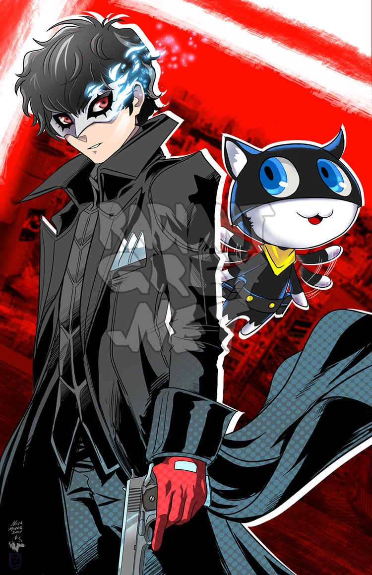 Persona 5 - Joker and Mona — Radiant Grey