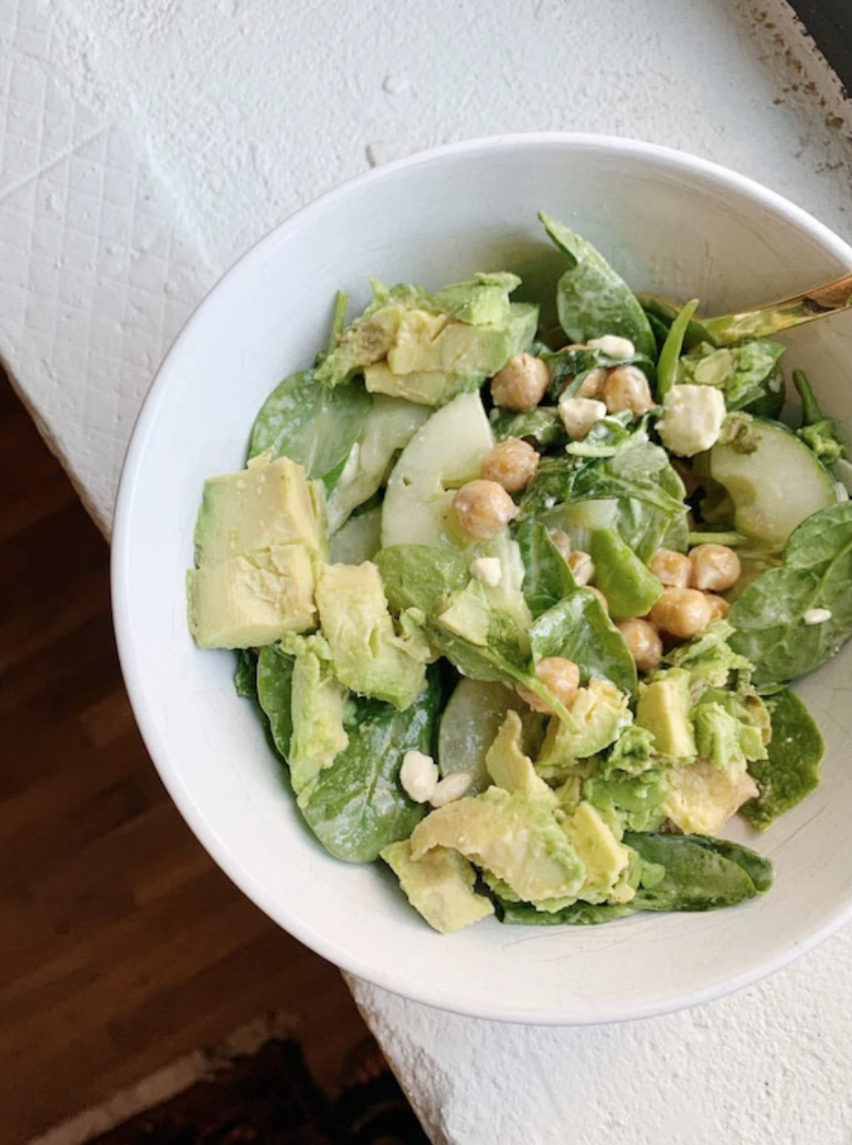 Roasted Chickpea Salad with Hot Honey Vinaigrette