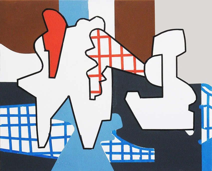 Ellis, 2018, 33 x 41 cm, huile et acrylique sur toile