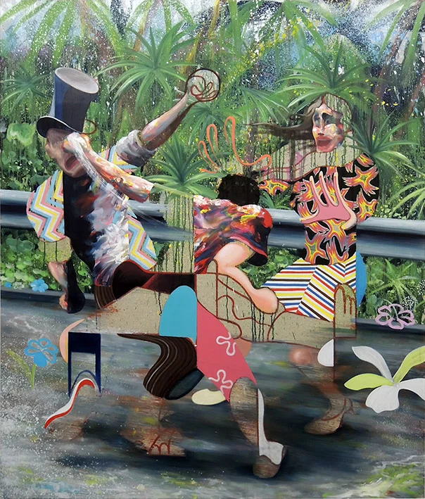 « La mauvaise réciprocité » - 2019, huile sur toile, 200 x 170 cm