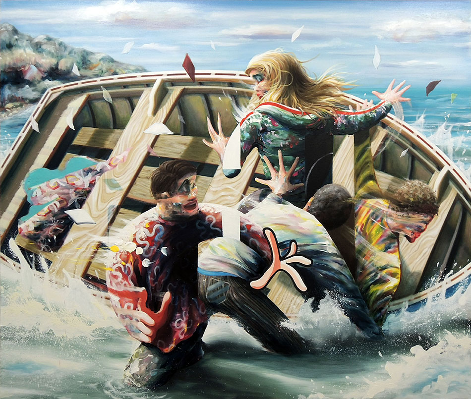 « Benvenuti » - 2018, huile sur toile, 170 x 200 cm