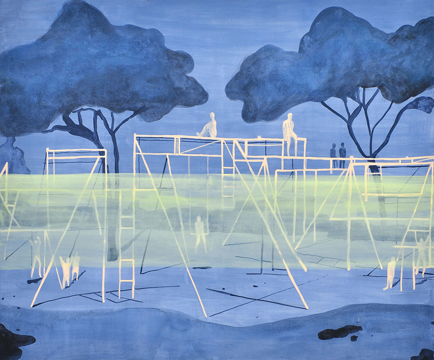 Presque éternité V , huile sur toile 120 x 145 cm, 2018