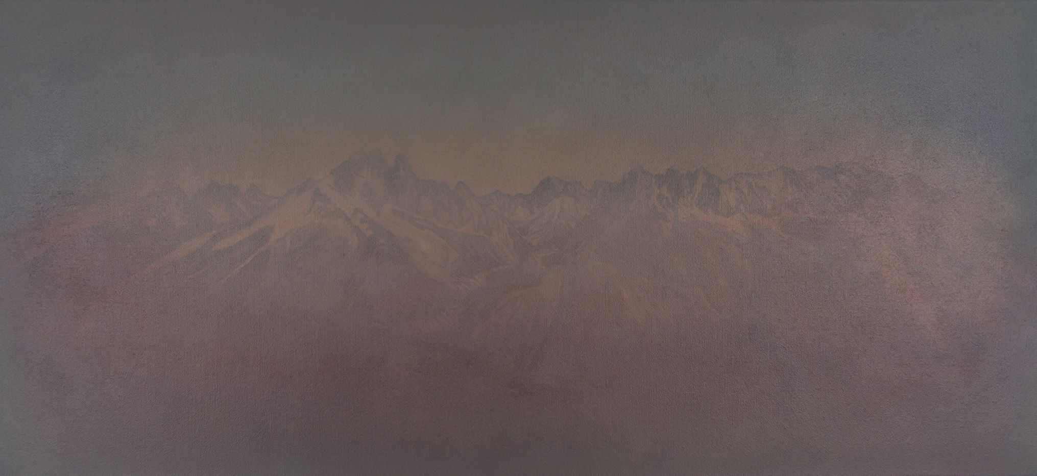 Massif. huile sur toile. 60x130cm. 2018