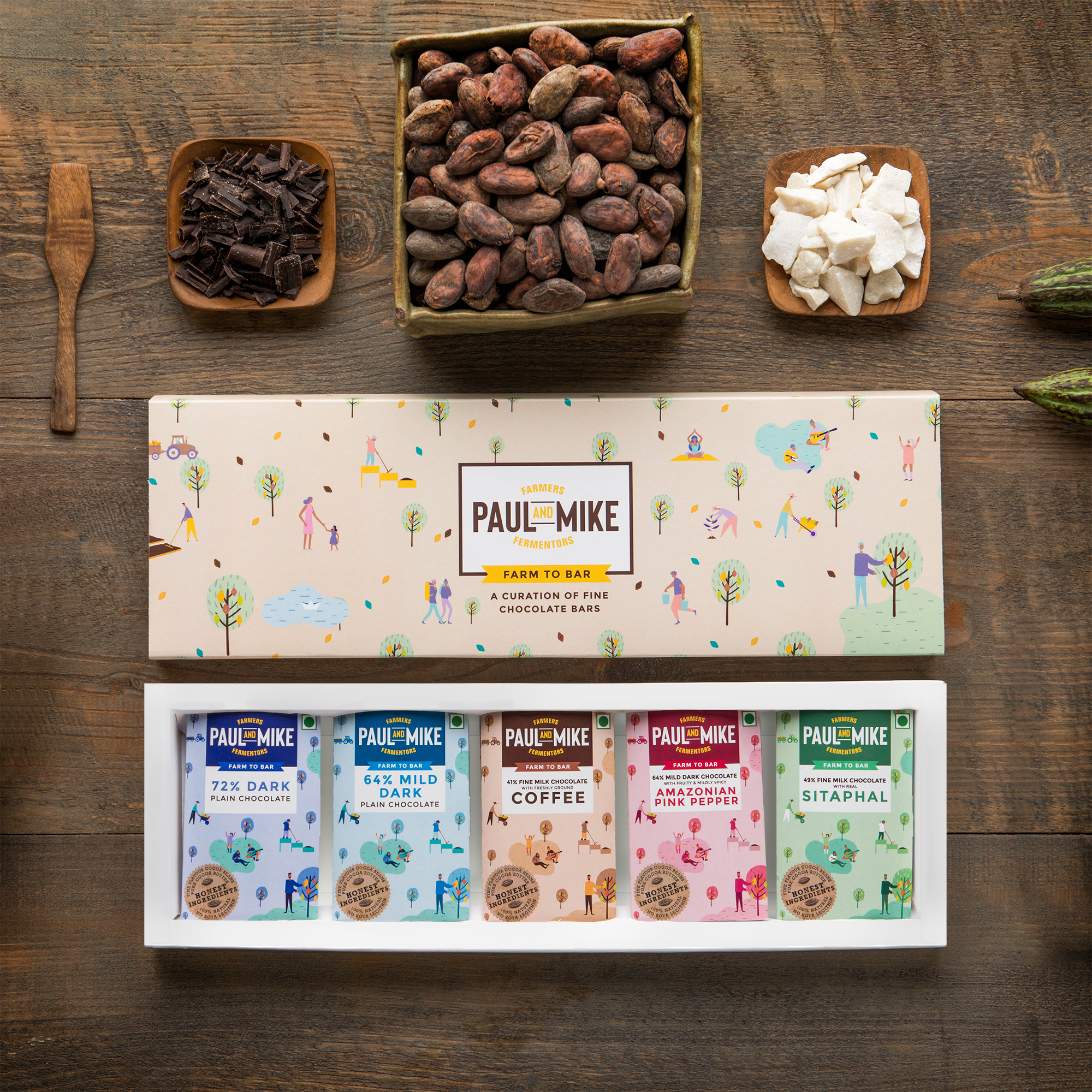 Design for two sizes of gift packs, carrying a mix of 5 and 10 variants.