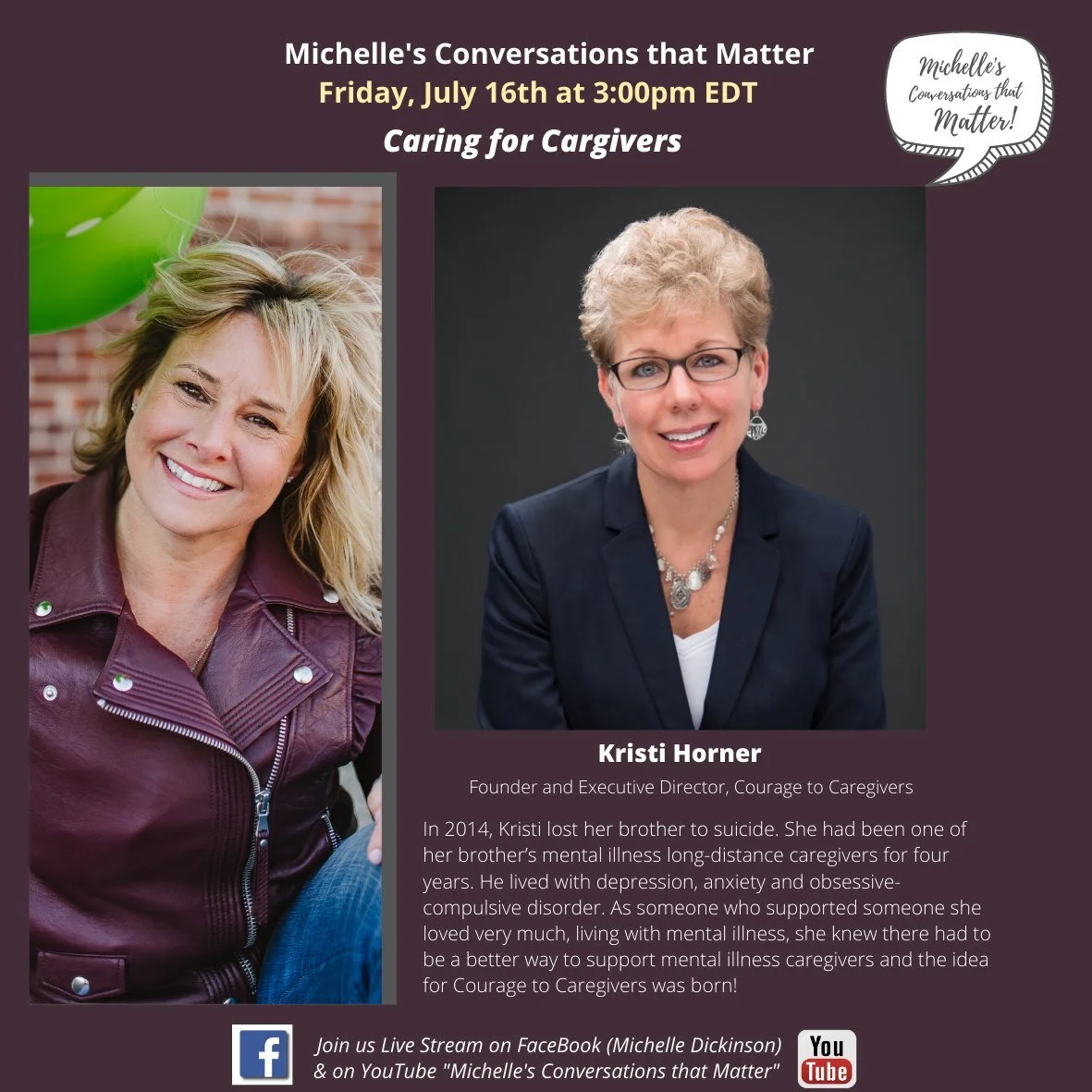 Michelle's Conversations That Matter - 7/16/21