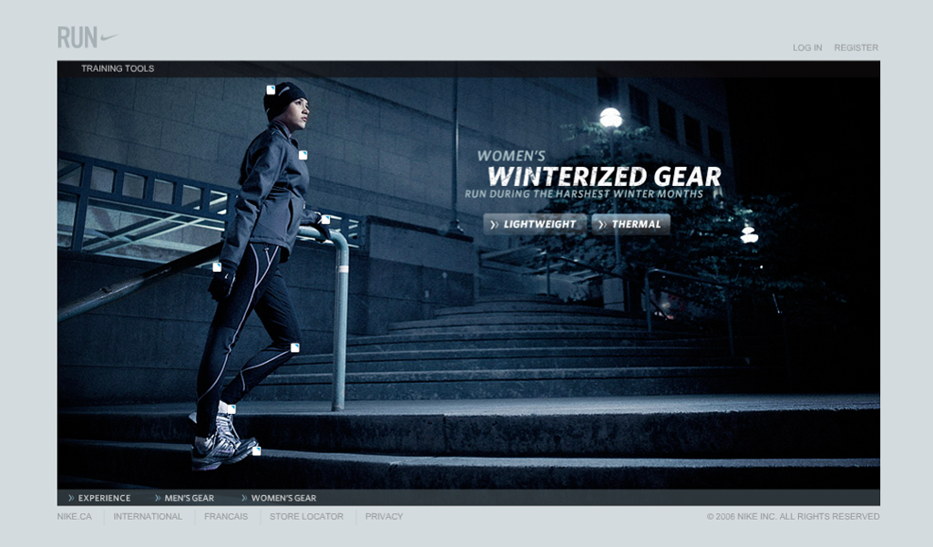 nike winter running