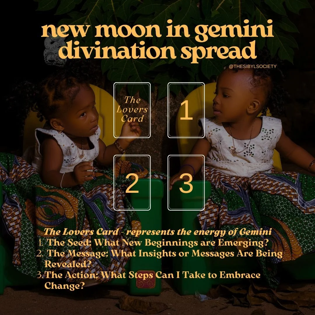 New Moon in Gemini Divination Spread