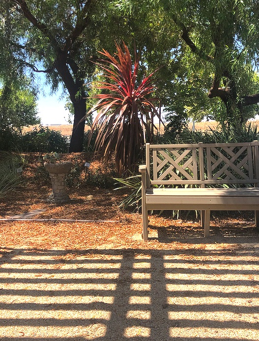 All benches at the Learning Landscape are made from recycled plastic.